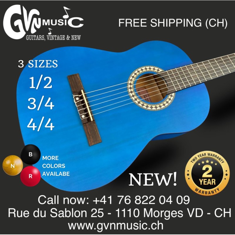 Classical Guitar Gewa 3 sizes and 4 colors